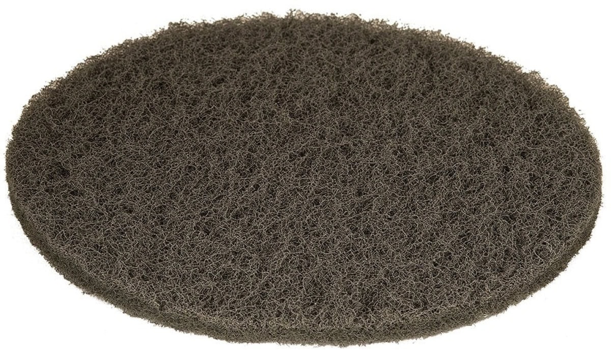 Mirka® Mirlon 8024101094, Ø 150 mm, P1500, S, Ultra fine, Dunkelgrau (UF), Vliesscheiben mit Siliziumkarbidkorn, Für Reinigungs- und Vorbereitungsarbeiten an Werkstücken