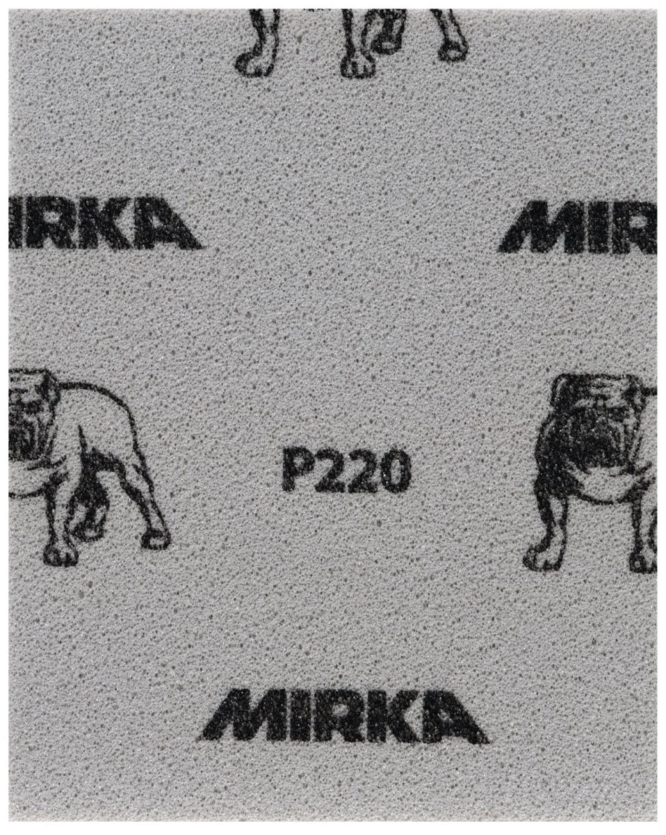 Mirka® Mirlon Softpad 8791150110, 115 mm x 140 mm, P60, A, Weich, Handpads mit Aluminiumkorn, Für Reinigungs- und Vorbereitungsarbeiten an Werkstücken
