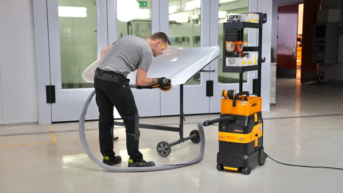 Mirka® Workstation für Mirka® DEXOS 1230 9190148022, Ideal für die Arbeitsplatzorganisation