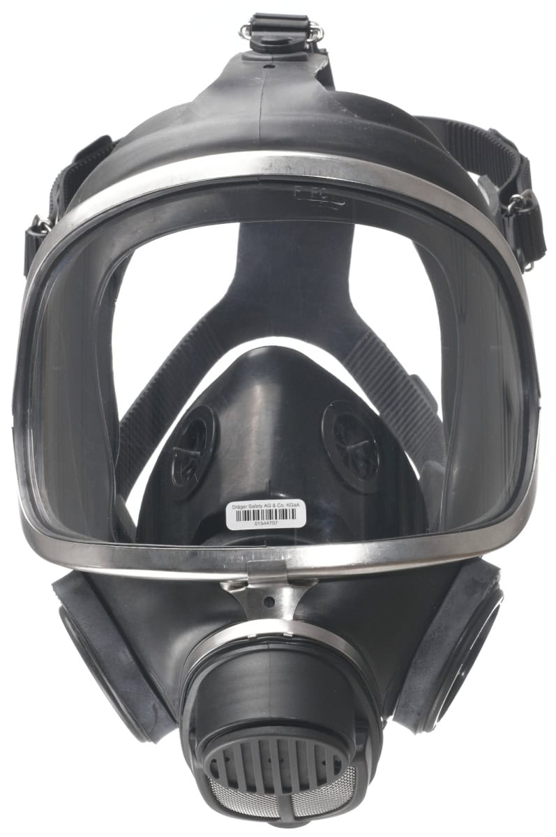 Dräger® X-plore® 6530 Gasmaske / Vollmaske R58160, Universalgröße, Schlagfeste Polycarbonat Sichtscheibe, EPDM Maskenkörper, Edelstahlrahmen, Seitlicher RD40 Filteranschluss [NATO Standard], Für Industrieeinsatz