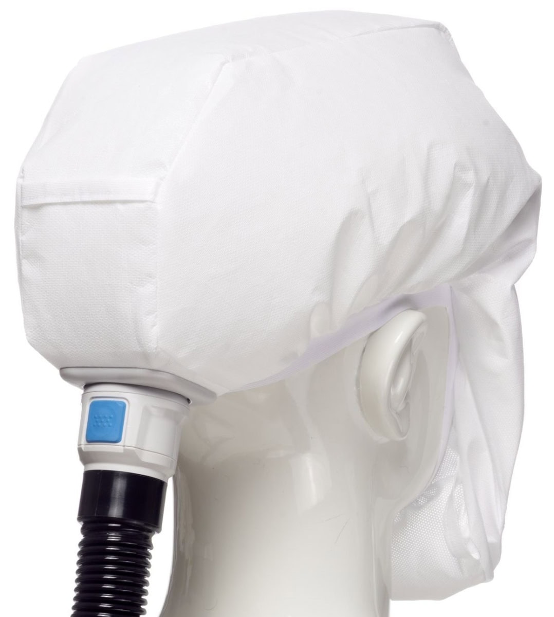 Dräger® X-plore® 8000 Standardhaube R59810, Kurz, Größe L/XL, TH3, 3B, Haube (PP/PE), Visier (PC), Weiß, inkl. Kopfhalterung und textiler Halsabdichtung
