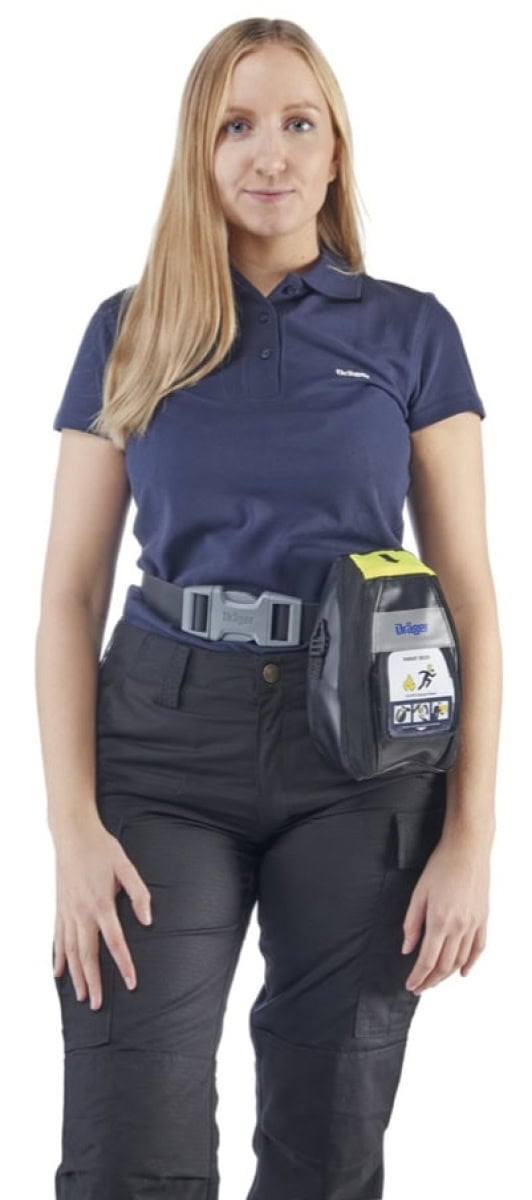 Dräger® PARAT® Anti Statischer Hüftgurt 3715595, Schwarz, Anti-Statisch (ESD), Für Dräger® PARAT® 4720 / 4730 / 5520 / 5530 / 7520 / 7530 Fluchthauben, Zum Tragen des Soft Pack / Hard Case an der Hüfte
