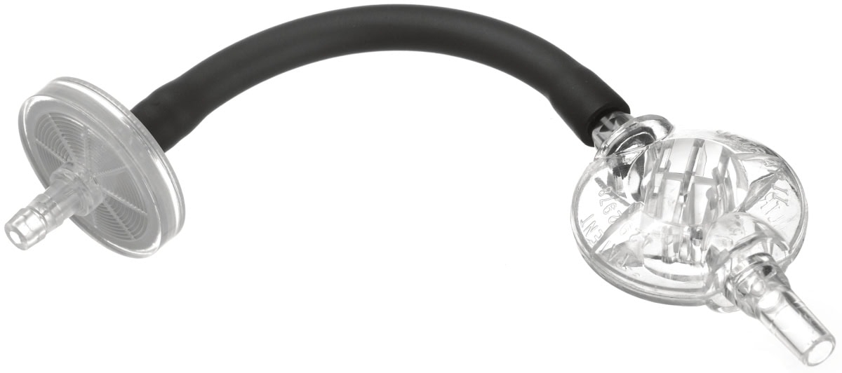 Dräger® Staub- und Wasserfilter mit Wasserfalle und FKM Schlauch 8321527, Innendurchmesser: 5 mm, Lösemittelbeständig, Schutz gegen Staub und Wasser