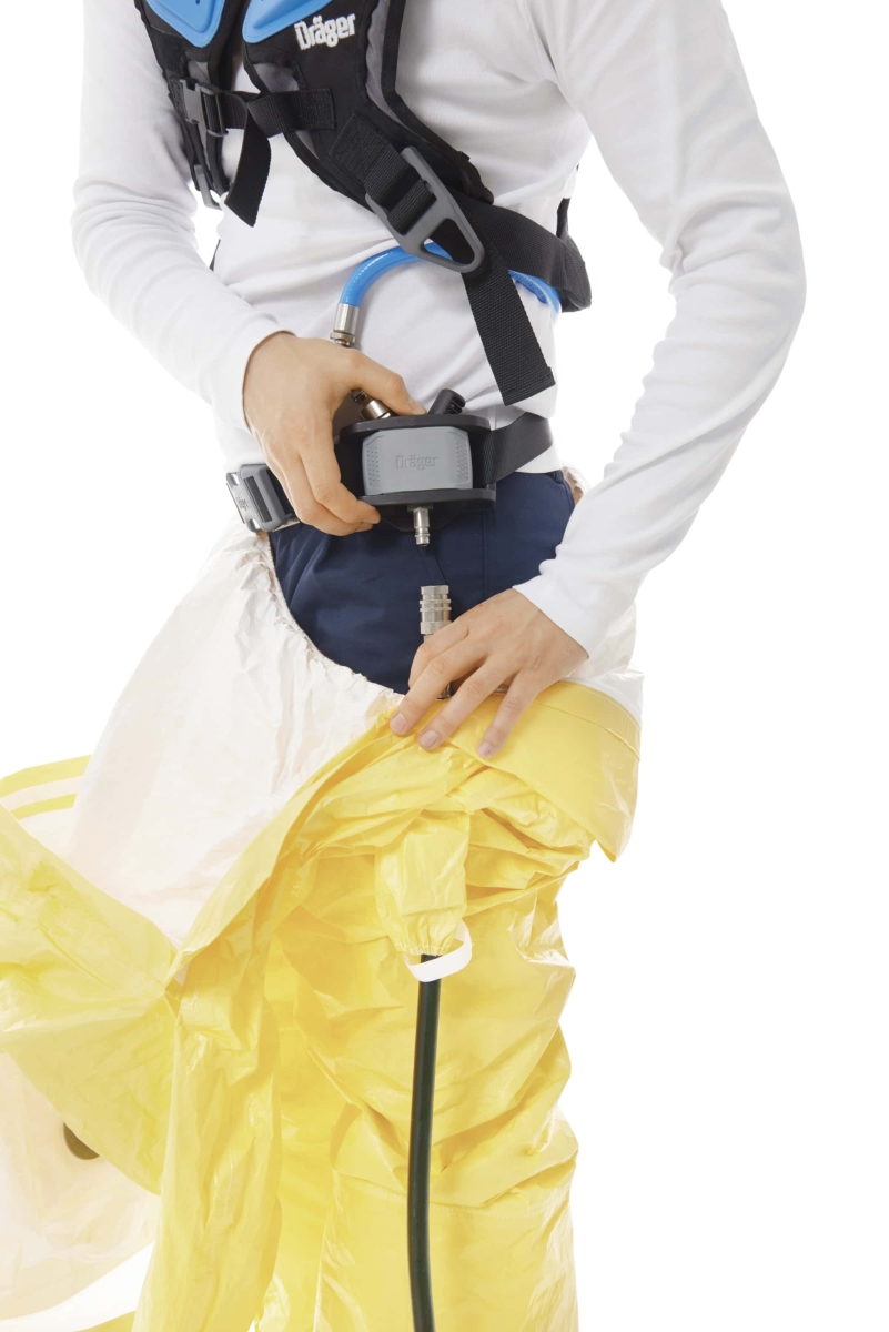 Dräger® X-plore® 9310 Druckluft Einheit 3363504, Ohne Hüftgurt, 4A/3B, Passend für CVA 0700 Kühlweste, Partikel- Gase- & Dämpfeschutz, Für Anwendungen in Industrie und Gesundheitswesen