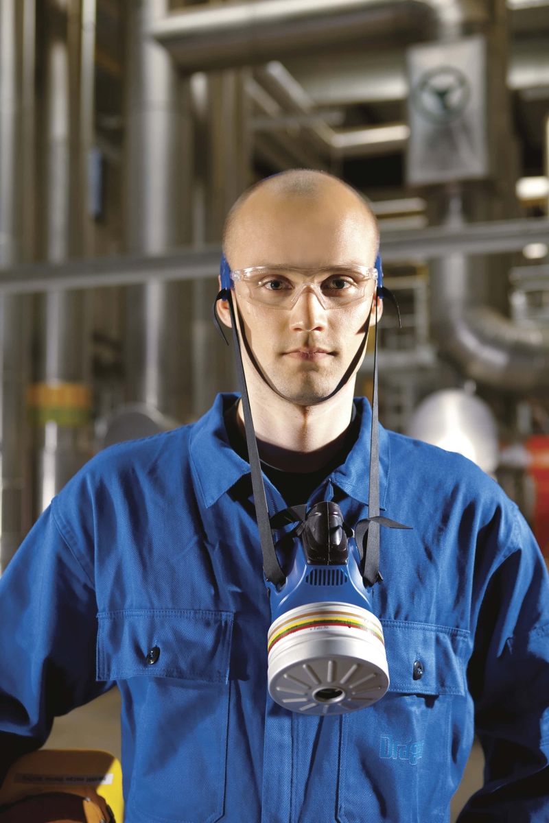 Dräger® X-plore® 4740 Gasmaske / Halbmaske R55875, Größe S/M, Silikon, Dräger® RD40 Filteranschluss [NATO Standard], Für den Industrie Einsatz