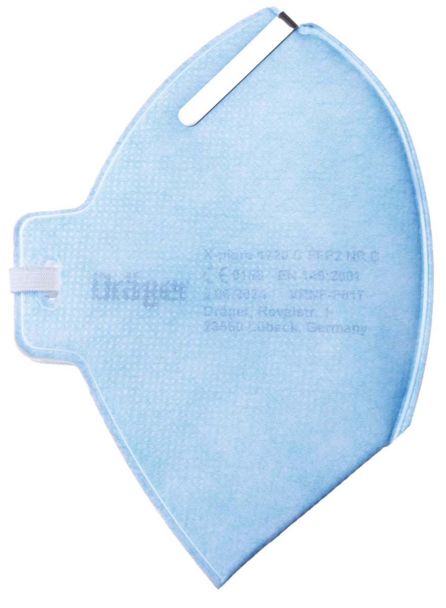 Dräger® X-plore® 1720 FFP2 NR D 3951083, Hygienisch einzelverpackt, Wirksamer Schutz gegen Feinstäube und Partikel bei hohem Tragekomfort