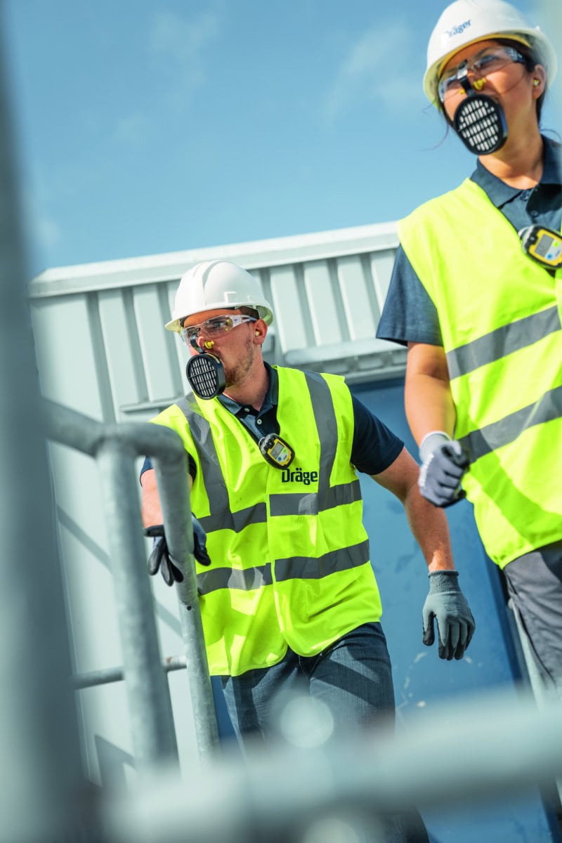 Dräger® PARAT® 1260 Flucht Filtergerät 3702150, ABEK10 Filter für mind. 10 Min. Schutz, Filter eingeschweißt, Universalgröße, Flucht Filtergerät zum Schutz gegen organische, anorganische, saure Gase & Dämpfe, Ammoniak & org. Ammoniakderivate