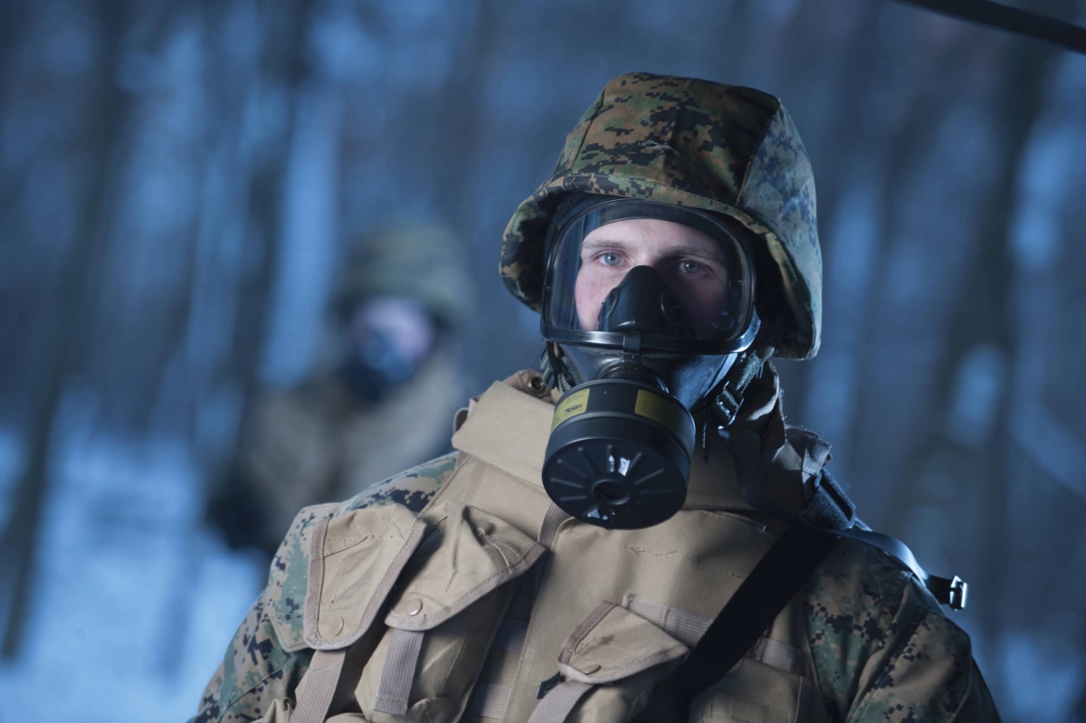 Dräger® X-plore® Katastrophenschutz Set 3735968, 40 mm NATO Rundfilter Anschluss, Universalgröße, CBRN NATO Zivilschutz Gasmasken Set