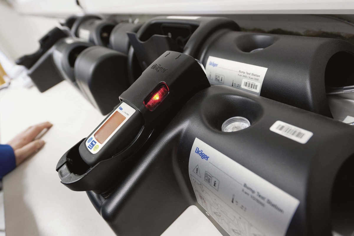 Dräger® X-am® Bump Test Station ohne Prüfgasflasche 8319131, Passend für X-am® 1000/2500/2800/5000/5600/5800 Serie, Für Begasungstest & Justierung