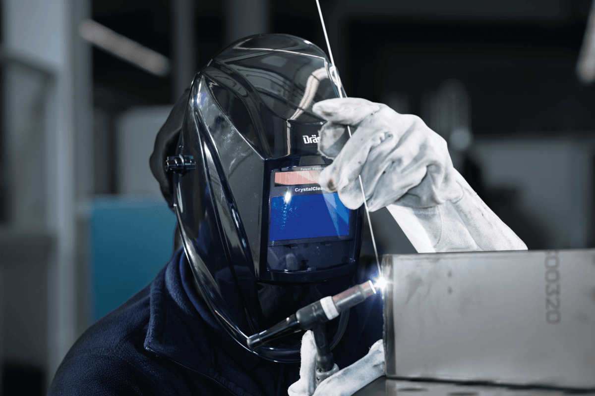 Dräger® X-plore® 8000 Schweißmaske / Schweißerschutzvisier R59940, TH2, 3A/2B, Kopfband + Textilkopfschutz