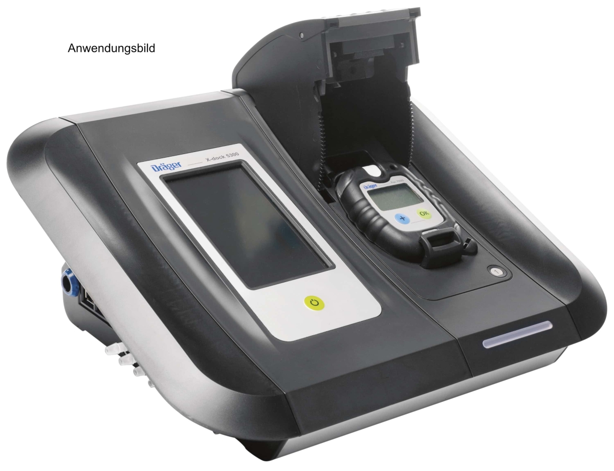 Dräger® X-Dock® Pac® 5300 Test Station & Kalibrier Station 8321881, Passend für Pac® 3500 / 6000 / 6500 / 7000 / 8000 / 8500 Serie, Für Begasungstest, Justierung & Kalibrierung