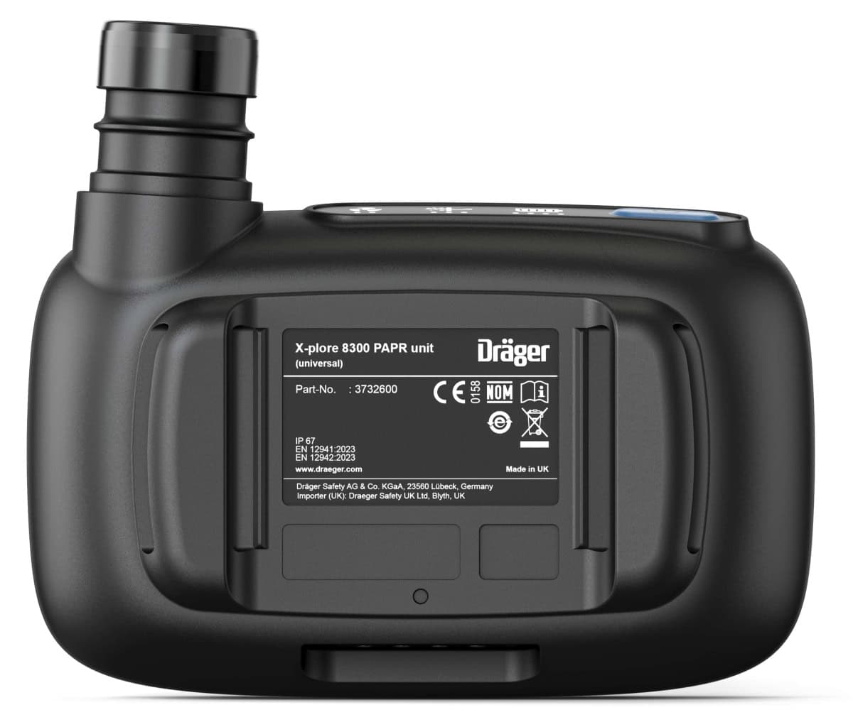 Dräger® X-plore® 8300 Gebläseatemschutz Set X-plore-8300-LIK1, TH3/TM3, 8 - 11 Stunden Laufzeit, Partikelschutz, Leicht-Industrie, Teile: [3734400, R59600, 3710810]