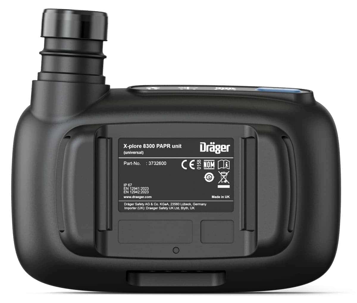 Dräger® X-plore® 8300 Gebläseatemschutz Set X-plore-8300-HIK1, TH1/TM3, 8 - 11 Stunden Laufzeit, Partikelschutz, Schwer-Industrie, Teile: [3734400, R59600, 3710775]