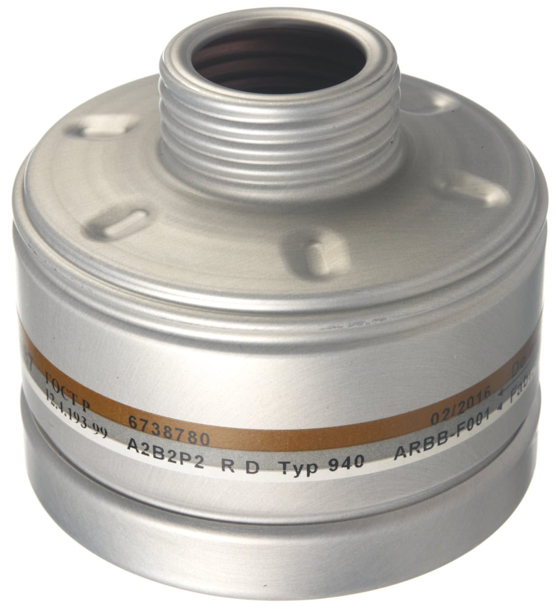 Dräger® X-plore® RD40 Kombi Filter 940, 6738780, A2B2 P2 R D, 40 mm Rundfilteranschluss [NATO Standard], Kombinationsfilter gegen organische, anorganische Gase & Dämpfe + Partikel