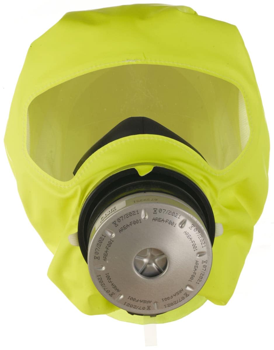 Dräger® PARAT® 7520 Industrie- & Brand Fluchthaube 3721329, ABEK15 CO P3 Kombi Filter für mind. 15 Min. Schutz, Soft Pack, Universalgröße, Kombi Fluchthaube zum Schutz gegen toxische Industriegase, Dämpfe, Brandgase und Partikel