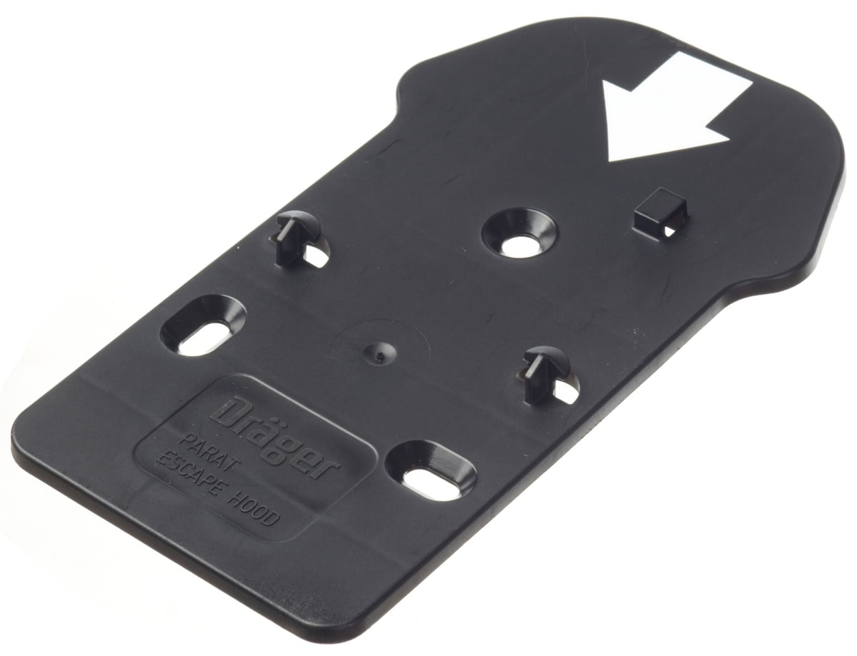Dräger® PARAT® PIN Wandhalterung R59451, Für Dräger® PARAT® 4730 / 5530 / 7530 Fluchthauben, Zur festen Montage des Hard Case an der Wand