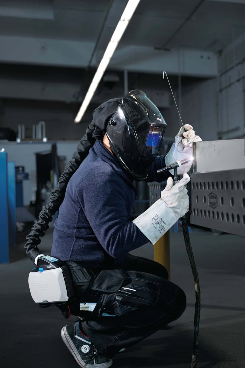 Dräger® X-plore® 8000 Schweißmaske / Schweißerschutzvisier R59940, TH2, 3A/2B, Kopfband + Textilkopfschutz