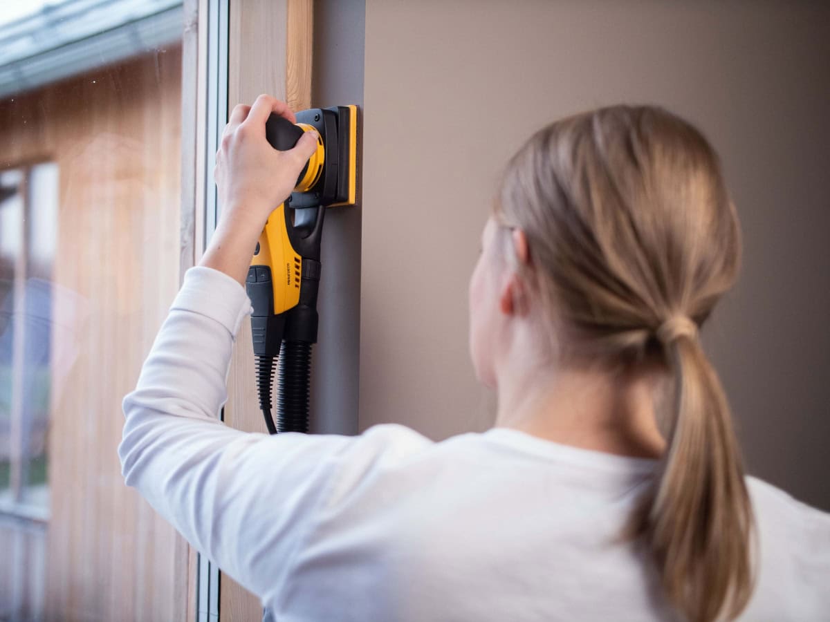 Mirka® Gold 2366909912, Ø 90 mm x 93 mm x 93 mm, P120, 6-fach Gelocht, Kletthaftend, Delta Schleifscheibe mit Aluminiumkorn