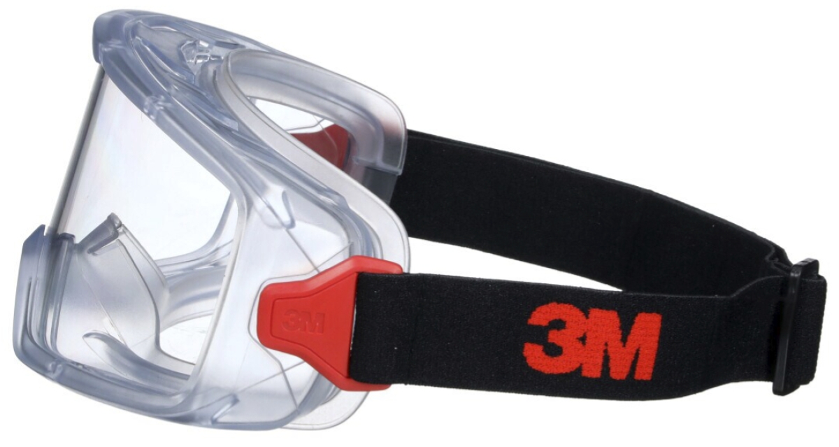 3M™ GoggleGear™ Schutzbrille GG3101-SGAF, Klar, Schlagfeste Polycarbonat Scheibe, Belüftet, Anti Beschlags Beschichtung, UV Schutz, Zum Schutz gegen Flüssigkeitsspritzer & Partikel