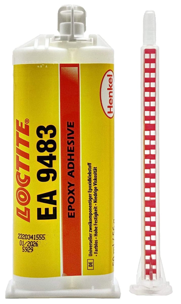 Henkel™ Loctite® Epoxid Strukturklebstoff EA 9483, 50 ml, Transparent, 2:1, Fließend, 2K, 2056392, Für Anwendungen die Transparenz und hohe Festigkeit erfordern