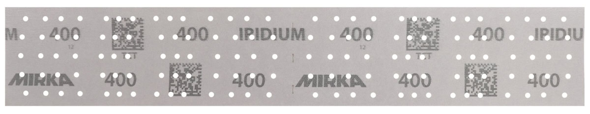 Mirka® Iridium® 246B209912, 70 mm x 400 mm, P120, Multilochung, Kletthaftend, Schleifstreifen mit Keramik- und Aluminiumkorn