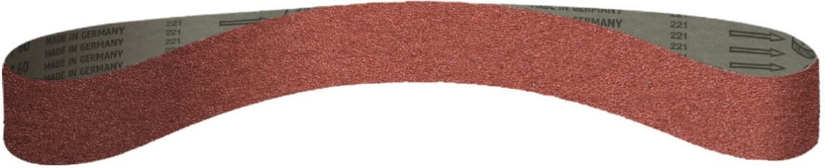KLINGSPOR CS 310 XF Schleifband 149565, 13 mm x 455 mm, P80, A, F4G, Aluminiumkorn, Für Edelstahl und Metall Universal