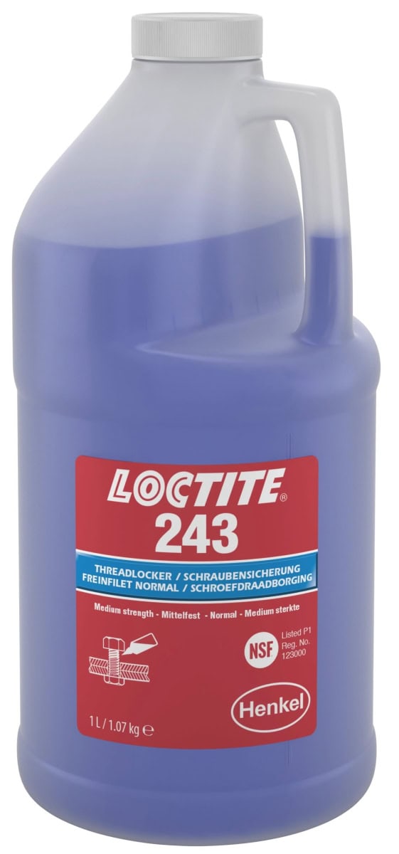 Henkel™ Loctite® Schraubensicherung 243, 1 l, Blau, 1335903, Universell einsetzbar