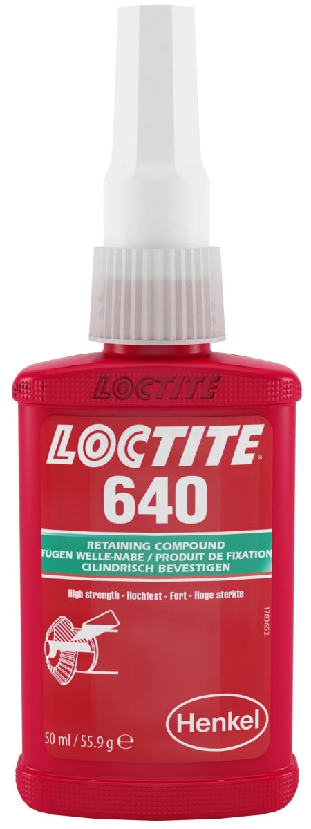 Henkel™ Loctite® Fügeklebstoff 640, 50 ml, Grün, Für längere Bearbeitungszeit