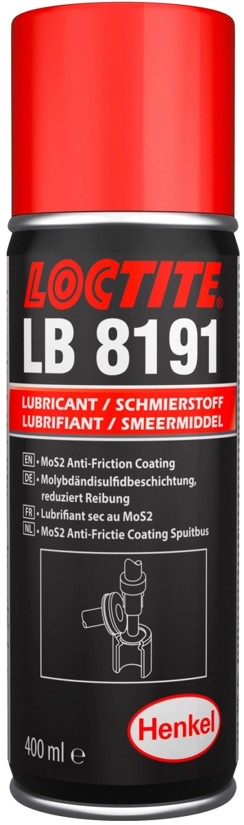 Henkel™ Loctite® LB 8191 Trockenschmierstoff, 400 ml, Schwarz, 142532, Mit Korrosionsschutz