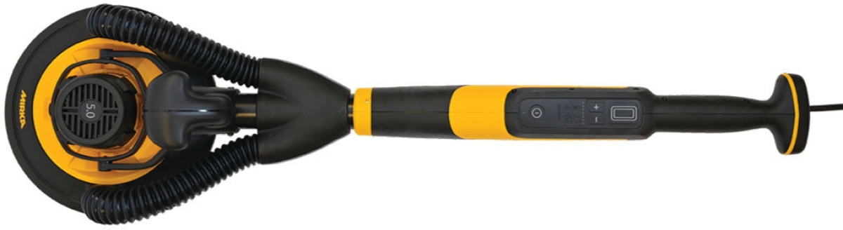 Mirka® LEROS 950CV Kurzvariante Elektro Wandschleifer | Deckenschleifer MIW9502122, Ø 225 mm, 5 mm Schleifhub, Kein Gewinde, Zentralabsaugung, 240V, 0,47 PS / 350 Watt, Externe Absaugung