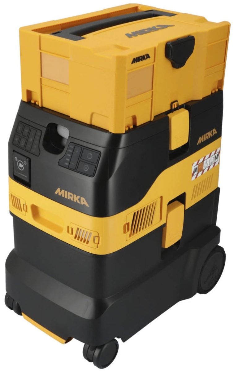 Mirka® DEXOS 1230 M AFC Industrie Staubsauger MIX12301220, Ohne Schlauch, 30 Liter, Nass & Trocken, 1,63 PS / 1200 Watt, 4.200 L/.Min., Staubklasse M, Anti Statisch (ESD), Automatische Filterreinigung, Auto Start, Für staubfreies Schleifen & Arbeiten