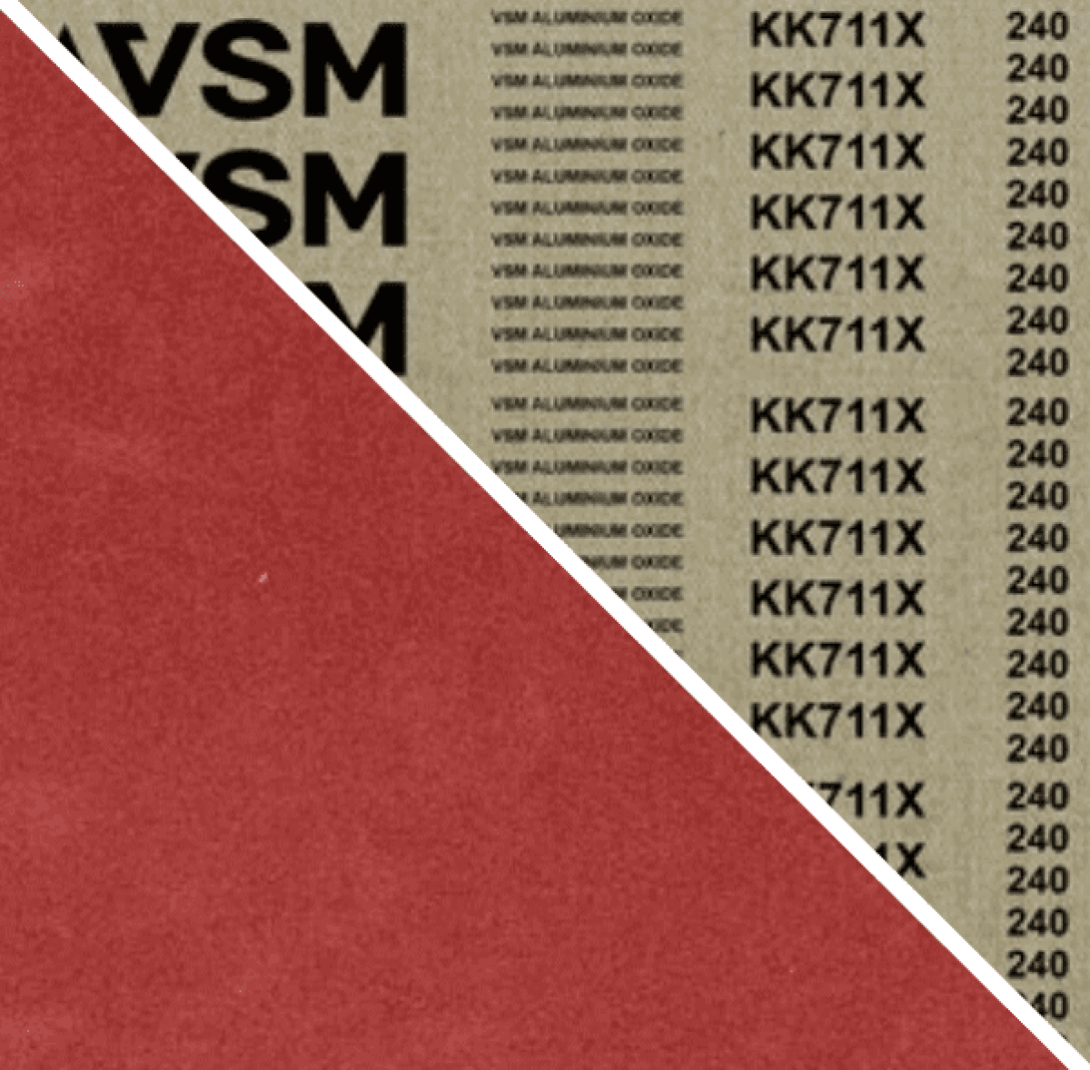 VSM ALUMINIUMOXID KK711X 702560, 6 mm x 610 mm, A, P40, X-Polyester, Ausführung (E07), Rot-braun, Feilenband mit Aluminium, Für Edelstahl und NE-Metalle