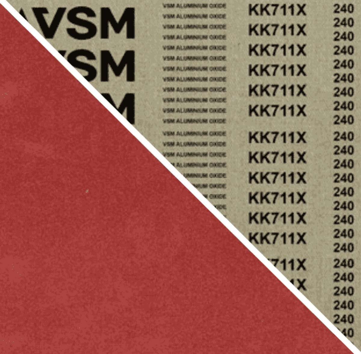 VSM ALUMINIUMOXID KK711X 708694, 75 mm x 2000 mm, A, P220, X-Baumwolle, Ausführung (E13), Rot-braun, Schmalband mit Aluminium, Für Edelstahl und NE-Metalle