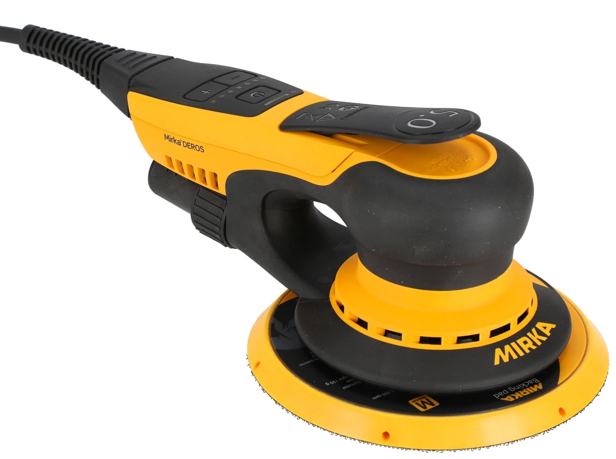 Mirka® DEROS II 650 Elektro Exzenterschleifer MID6504044, Ø 150 mm, 5 mm Schleifhub, 5/16"-Gewinde, Zentralabsaugung, 240V, 0,54 PS / 400 Watt, Externe Absaugung