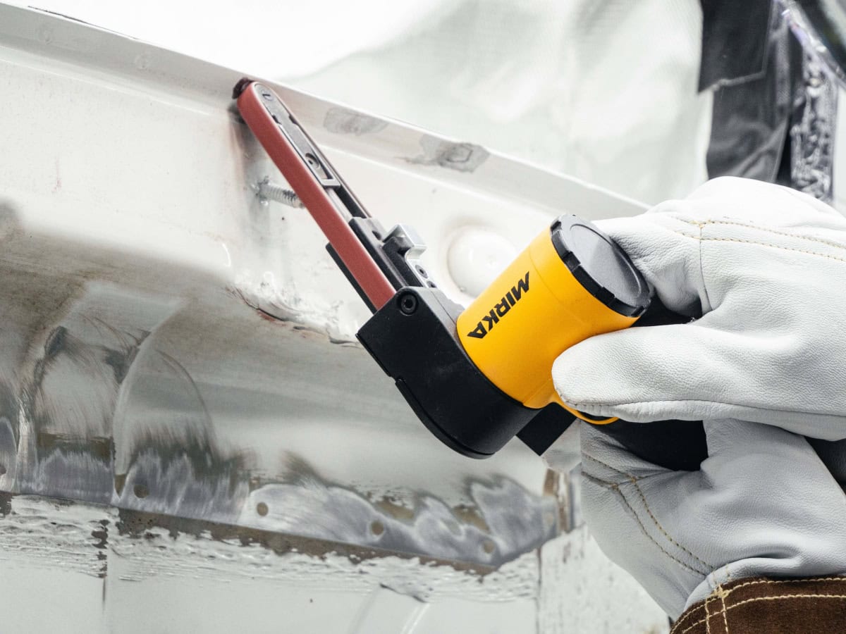 Mirka® PBS Feilenbandschleifer 13 NV 8995134571, Druckluft, 13 x 457 mm, Ohne Staubabsaugung, 20.000 U./Min., 0,56 PS / 417 Watt, Beliebt für die Karosserie Reparatur