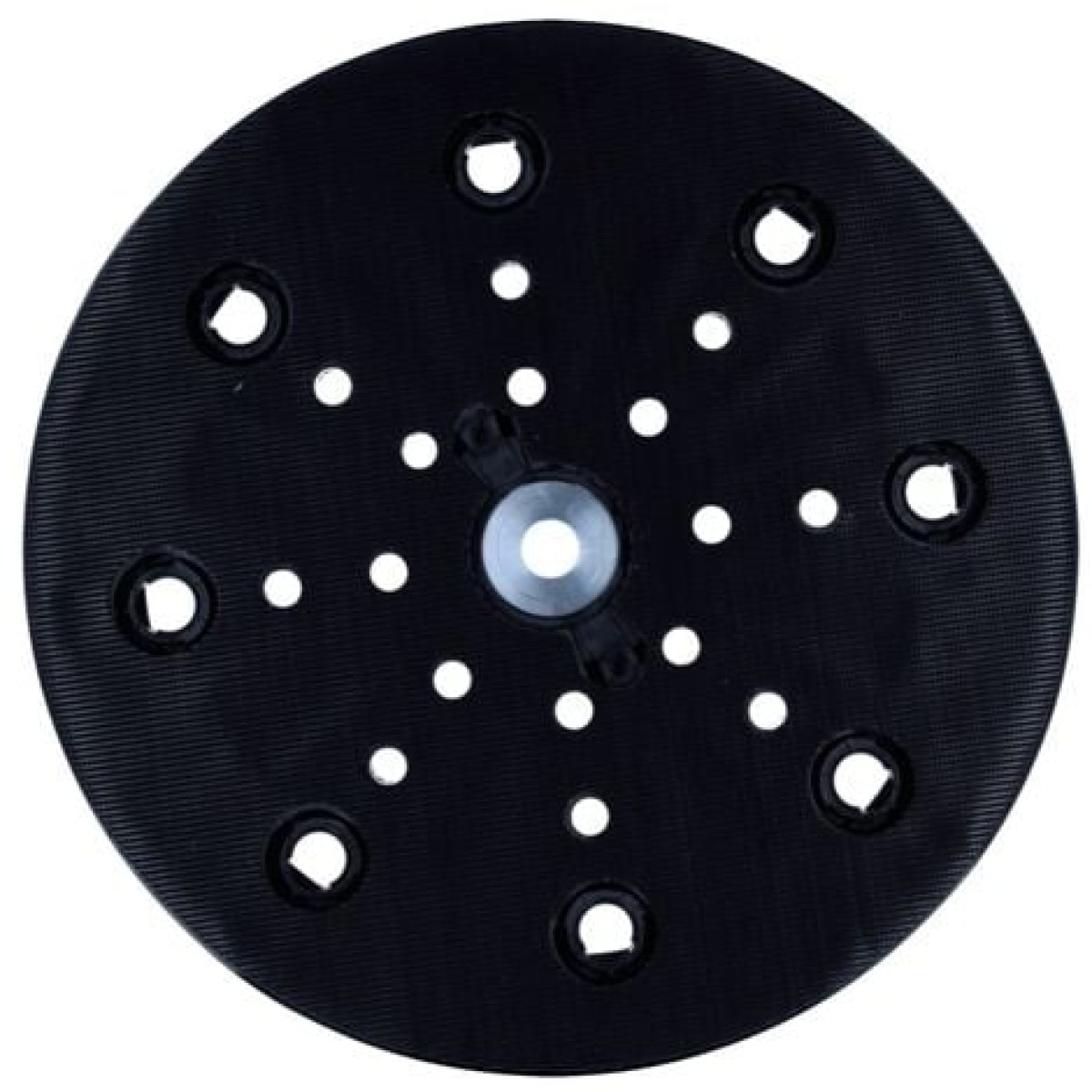 Mirka® MIW9514312, Ø 225 mm, Inkl. 8 Schrauben, Kein Gewinde, Hart, 25 Löcher, Kletthaftend, Schleifteller für Lochsysteme: 25-fach gelochte, Multilochung und Gitternetzscheiben