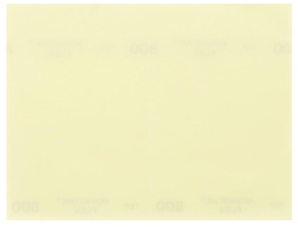 Mirka® Novastar FLEX FX6CC02581, 130 mm x 170 mm, P800, Gelb, Kletthaftend, Flexible Schleifbögen mit Aluminiumkorn