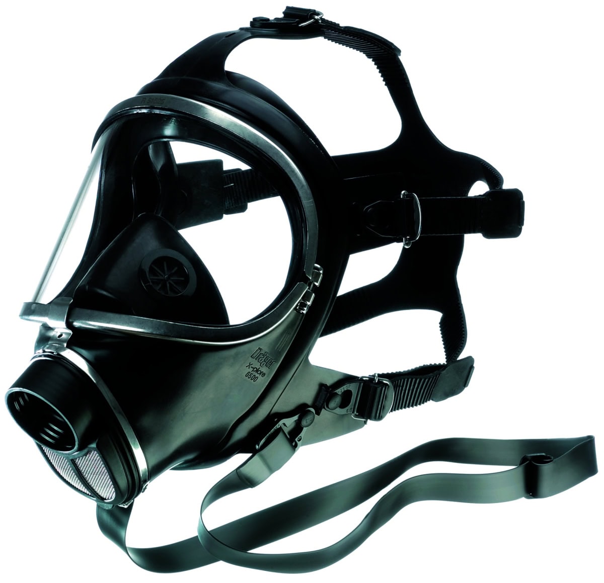Dräger® X-plore® 6530 Gasmaske / Vollmaske R55810, Universalgröße, Chemikalienbeständige Triplex Sichtscheibe, EPDM Maskenkörper, Edelstahlrahmen, RD40 Filteranschluss [NATO Standard], Für Industrieeinsatz