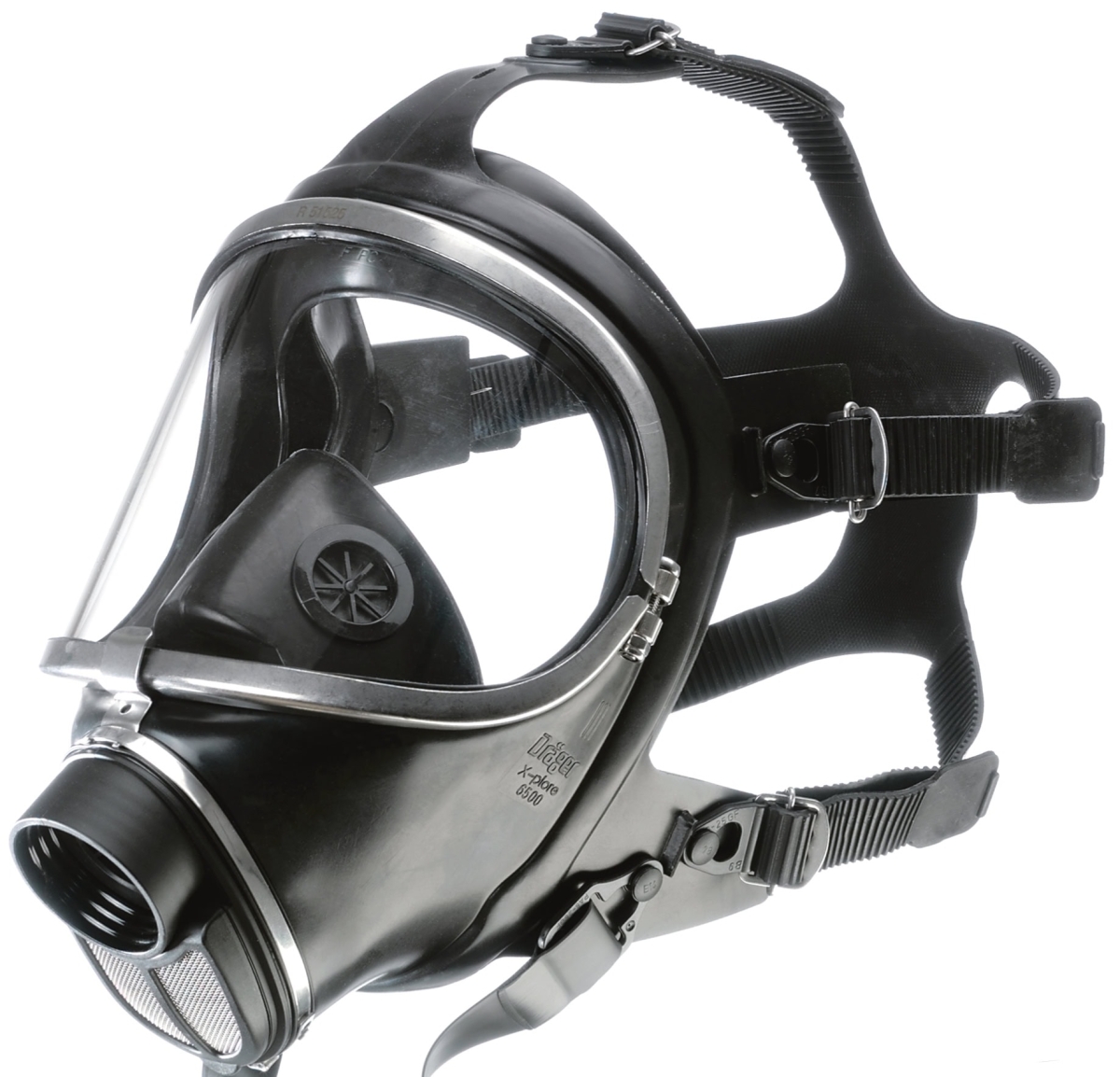 Dräger® X-plore® 6530 Gasmaske / Vollmaske R55810, Universalgröße, Chemikalienbeständige Triplex Sichtscheibe, EPDM Maskenkörper, Edelstahlrahmen, RD40 Filteranschluss [NATO Standard], Für Industrieeinsatz
