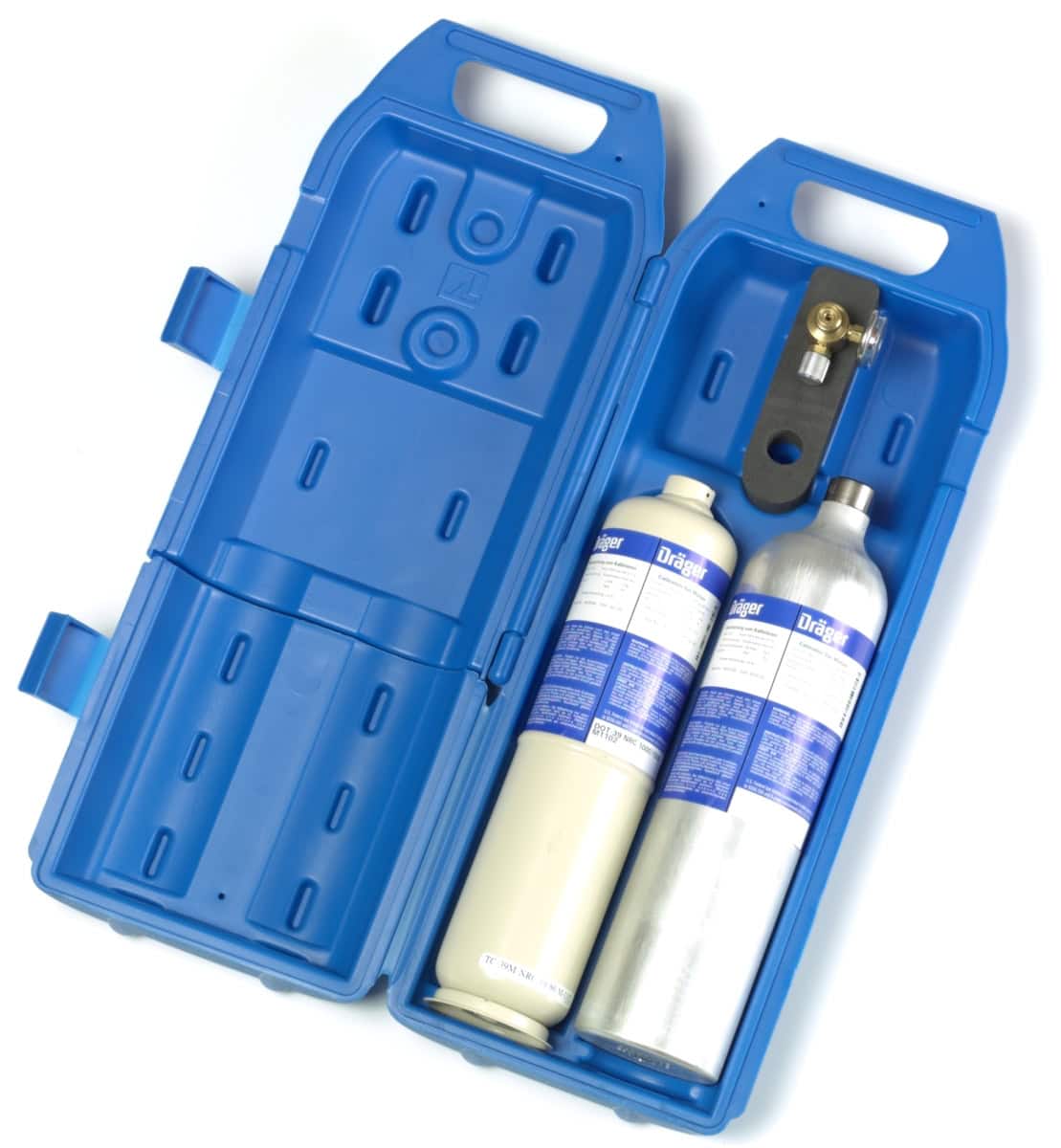 Dräger® Tragekoffer für zwei Prüfgas Flaschen & Regulierventile 6811181, Für den sicheren Transport von allen Dräger® Prüfgasflaschen