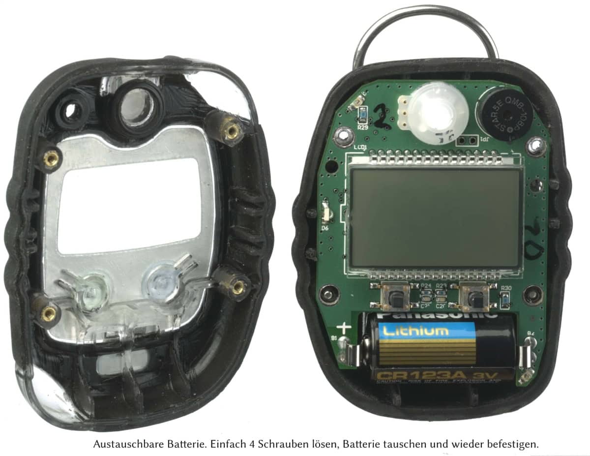 Dräger® Pac® 8500 2-in Eingasmessgerät 8326366, Dual Sensor: O2/CO, IP 68 Staub & Wasserdicht, Mobiles Gaswarngerät für Sauerstoff (O2) und Kohlenstoffmonoxid (CO)
