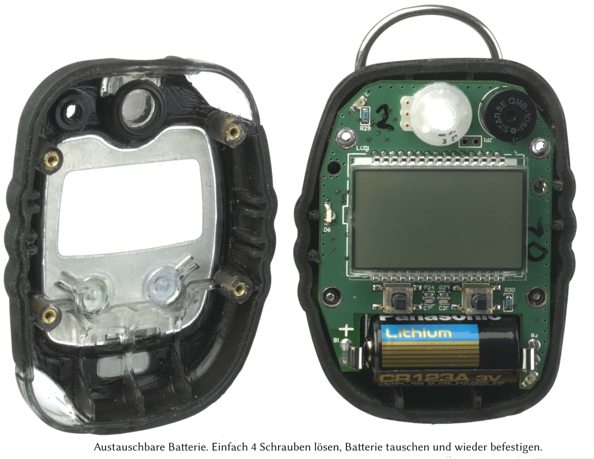 Dräger® Pac® 8000 Eingasmessgerät 8326357, Sensor: OV-A, IP 68 Staub & Wasserdicht, Mobiles Gaswarngerät für Organische Gase & Dämpfe