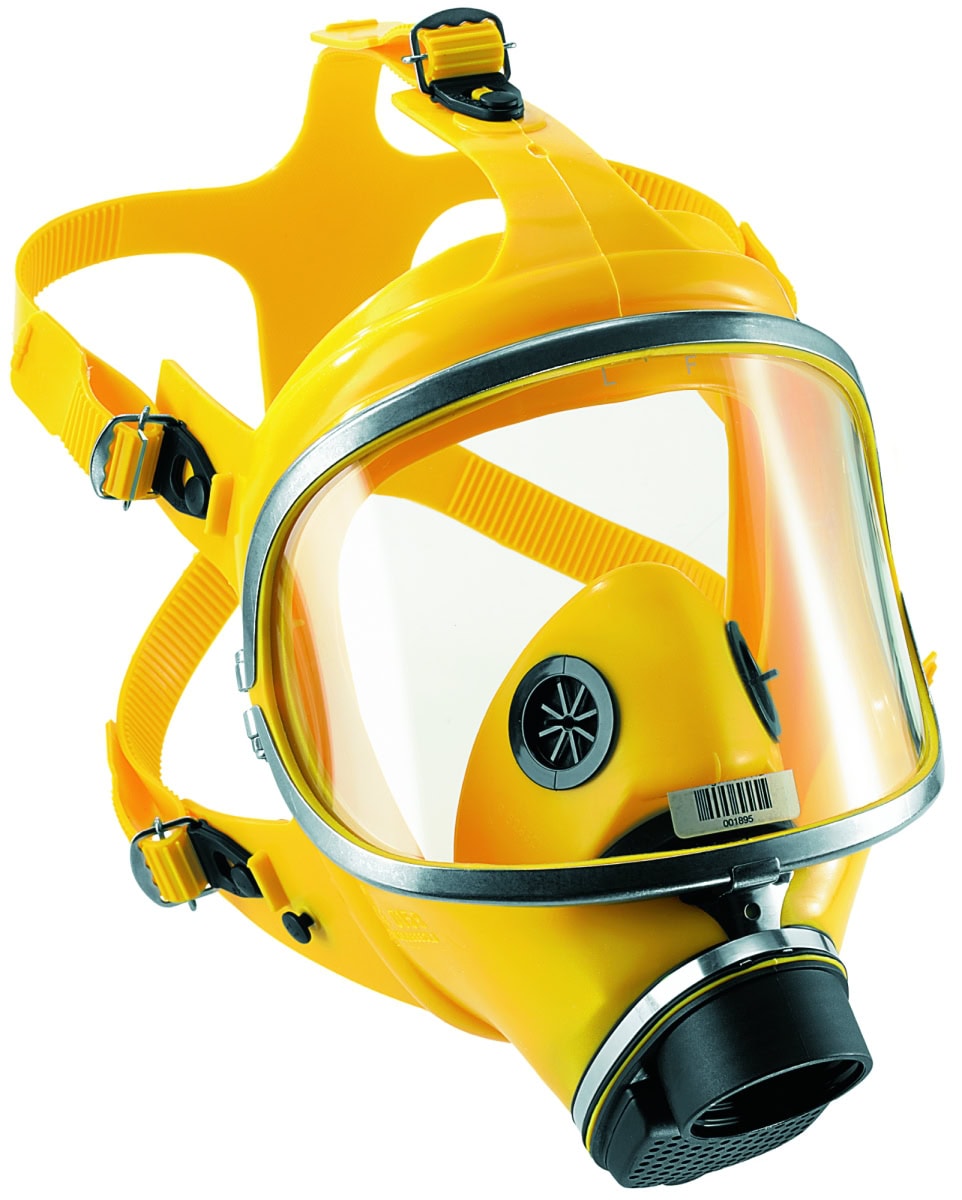 Dräger® X-plore® 6570 Gasmaske / Vollmaske R55850, Universalgröße, Chemikalienbeständige Triplex Sichtscheibe, Silikon Maskenkörper, Edelstahlrahmen, RD40 Filteranschluss [NATO Standard], Für Industrieeinsatz