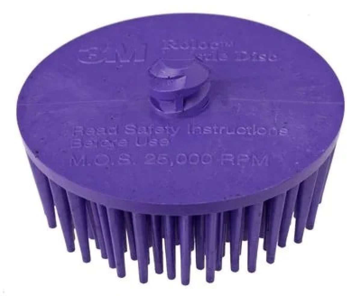 3M™ Scotch-Brite™ Roloc™ RD-ZB 07537, Ø 75 mm, P36, Violett, 18.000 U./Min., Bristle Disc, Für Reinigungs- und Entgratungsarbeiten