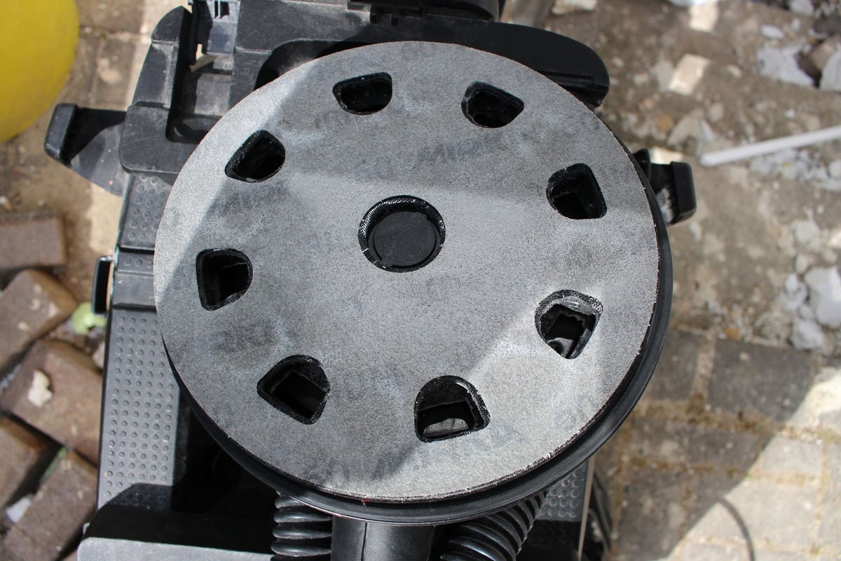 Mirka® Iridium® STYRO Schleifscheiben 246CU02560, Ø 225 mm, P60, 9-fach Gelocht, Kletthaftend, Schleifscheibe mit Keramik- und Aluminiumkorn für den Styropor Schliff