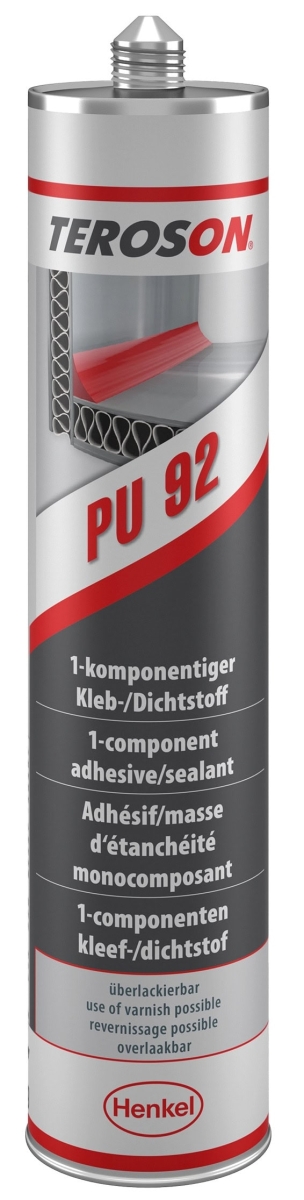 Henkel™ Teroson® PU 92 Polyurethan Kleb- und Dichtstoff, 310 ml, Grau, 742460, Zum elastischen Kleben und Dichten