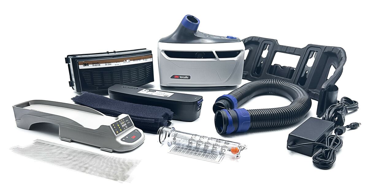3M™ TR-600-LIK2, TH3, Partikel- Gase- & Dämpfeschutz, Versaflo™ Leicht-Industrie Gebläse Atemschutz Set, Teile: [TR-619E, M-207, H31P3AF]
