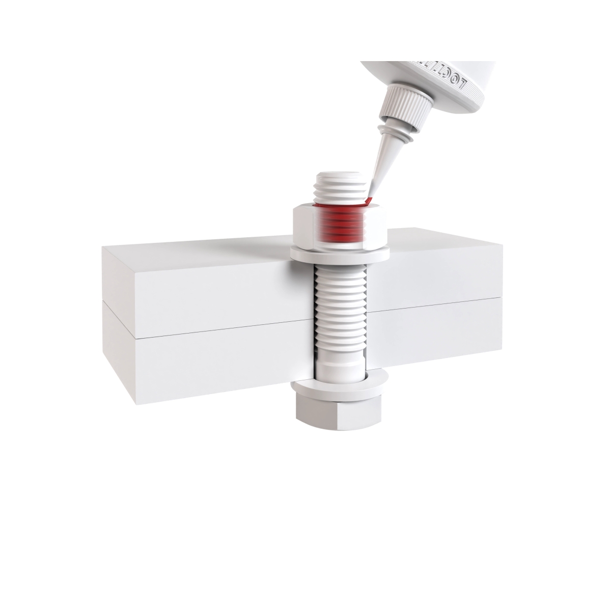 Henkel™ Loctite® 277 Schraubensicherung, 50 ml, Rot, Fest, 2596560, Für große Gewinde