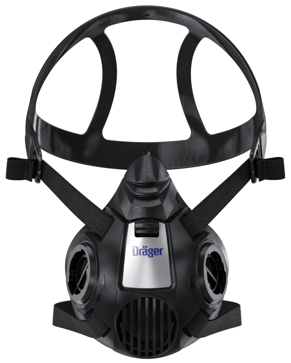 Dräger® X-plore® 3500 Gasmaske / Halbmaske P3 R Filter Waldbrand Set 3720708, Größe L, Dräger Flex, Dräger® Bajonett-Klick Filteranschluss