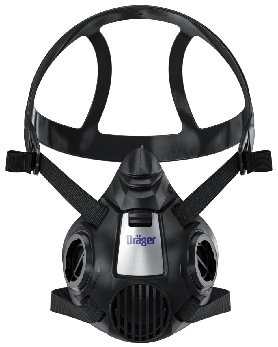 Dräger® X-plore® 3500 Gasmaske / Halbmaske A1B1E1K1 Hg P3 R D Filter Waldbrand Set 3707008, Größe S, Dräger Flex, Dräger® Bajonett-Klick Filteranschluss